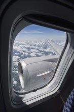 Airplane window. Photo. Antonio M. Rosario