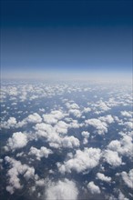View of clouds from airplane. Photo : Antonio M. Rosario