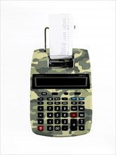 Camouflage calculator. Photo. David Arky