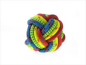 Ball of colorful rope. Photo : David Arky