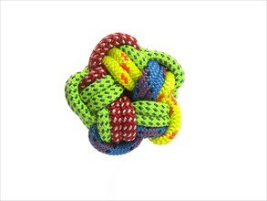 Ball of colorful rope. Photo : David Arky