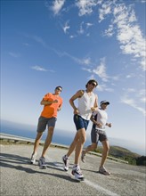 Runners on a road in Malibu. Photo. Erik Isakson
