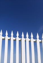 White picket fence.