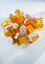 Bottles of prescription medication.