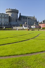 Lawn in front of Dublin Castle.