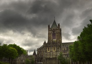 Stormy sky over Christ Church Cathedral.