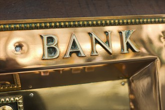 Bank sign.