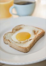 Fried egg on toast. Photo. Jamie Grill