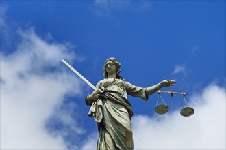 Scales of justice statue.