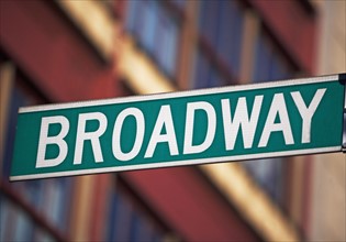 Broadway Street sign. Photo. fotog