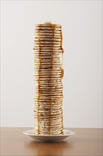 Tall stack of pancakes. Photo : FBP