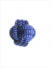 Ball of blue rope. Photo. David Arky