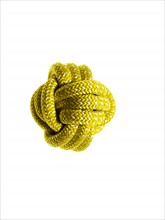 Ball of yellow rope. Photo : David Arky