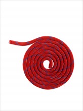 Red rope in a circular pattern. Photo : David Arky