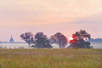 Sunset at Gettysburg National Military Park.