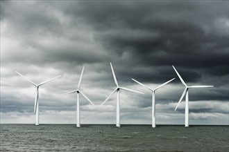 Wind turbines at sea. Photo : Jon Boyes