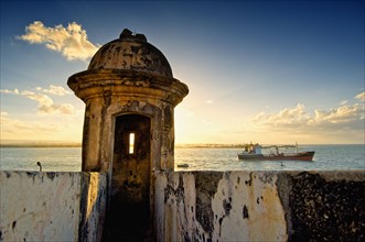 Puerto Rico, Fort watch tower . Photo : Antonio M. Rosario