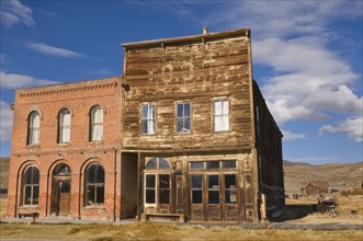 USA, California, Bodie, Old buildings in Western town. Photo : Gary J Weathers