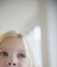 USA, New Jersey, Jersey City, Portrait of young girl (8-9). Photo : Jamie Grill Photography