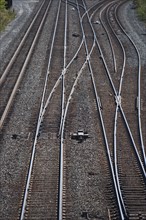 USA, New York, Long Island, railroad tracks. Photo : fotog