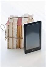 Digital tablet by tied books.