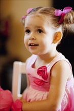 USA, Arizona, Chandler, Portrait of cute girl (2-3) wearing pink dress. Photo : FBP