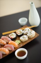 Traditional Japanese sushi.