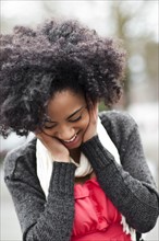 USA, Washington State, Seattle, young woman smiling. Photo : Take A Pix Media