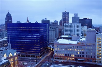 USA, Wisconsin, Milwaukee, cityscape in morning. Photo : Henryk Sadura