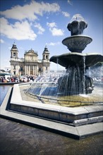 Guatemala, Guatemala City, fountain on main square. Photo : Henryk Sadura