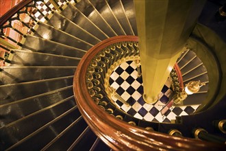 USA, Louisiana, Baton Rouge, State Capitol interior staircase. Photo : Henryk Sadura