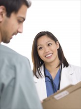 Female doctor and surgeon. Photo : Dan Bannister