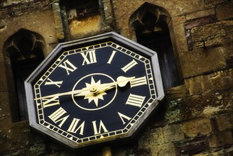 United Kingdom, Bristol, clock on old tower.