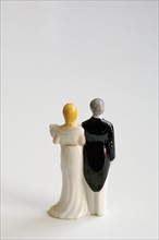 Studio shot of bride and groom figurines. Photo: Antonio M. Rosario