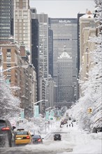 USA, New York City, Park Avenue in winter. Photo : fotog