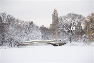 USA, New York City, Central Park in winter. Photo : fotog