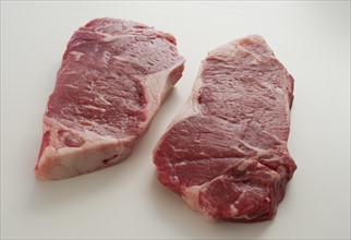 Studio shot of raw steak.