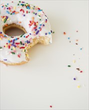 Close-up of sprinkled donut. Photo: Jamie Grill Photography