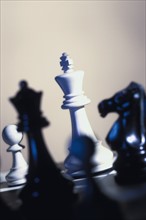 Pawns on chess board. Photo : Antonio M. Rosario