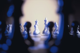 Pawns on chess board. Photo: Antonio M. Rosario