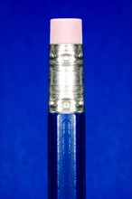 Close-up of pencil with eraser. Photo : Antonio M. Rosario