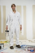 Portrait of house painter.