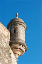 Puerto Rico, Old San Juan, turret of El Morro Fortress.