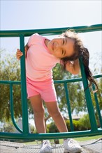 USA, California, Portrait of girl (4-5) at playground. Photo : Noah Clayton