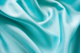 Turquoise silk.