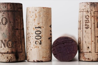 Wine corks with dates.