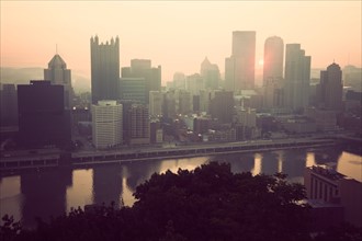 USA, Pennsylvania, Pittsburgh at sunrise. Photo: Henryk Sadura