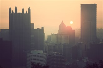 USA, Pennsylvania, Pittsburgh at sunrise. Photo : Henryk Sadura