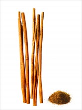 Studio shot of cinnamon sticks. Photo: David Arky