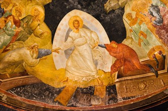 Turkey, Istanbul, Kariye Museum, Jesus Christ, fresco.